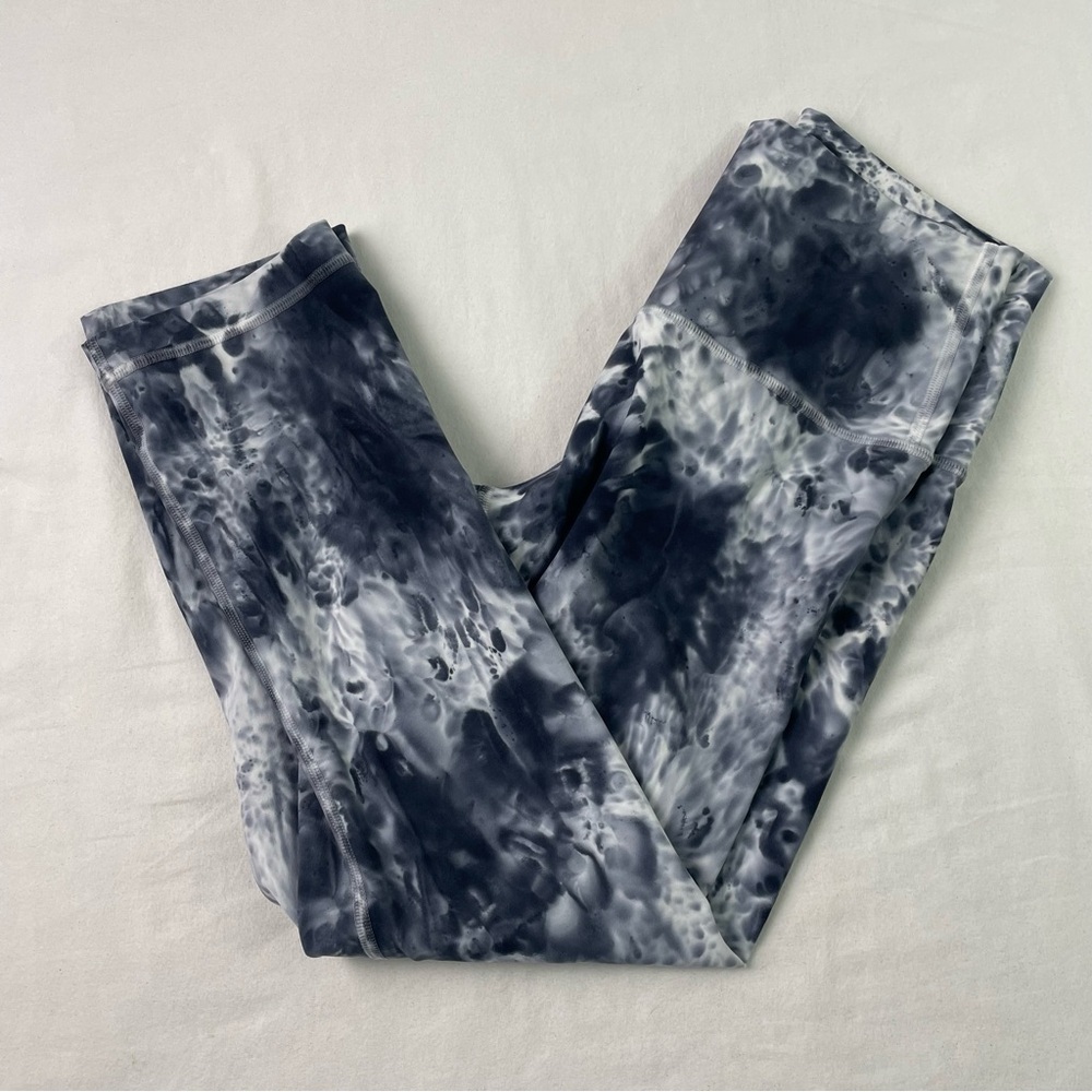 Lululemon Wunder Under High-Rise Tight 25" *Luxtreme Marble Dye Classic Navy 4 - Picture 1 of 9